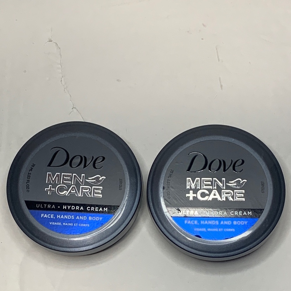 Dove Men+Care Ultra Hydra Cream Face Hands Body 2-2.5 oz New
